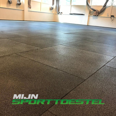 Gummi 100 x 100 x 1,5 cm Bodenelemente / Sportboden für Sport- &amp; Fitnessbereiche - jetzt mit kostenloser Verlegung