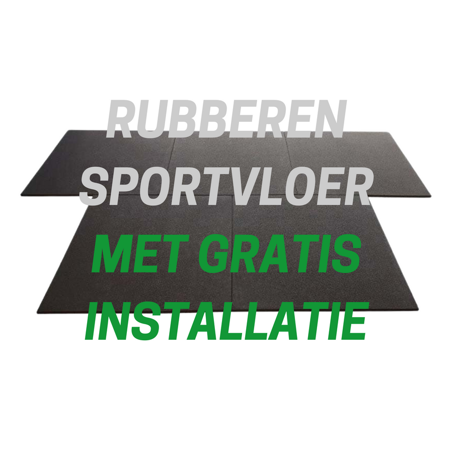 Gummi 100 x 100 x 1,5 cm Bodenelemente / Sportboden für Sport- &amp; Fitnessbereiche - jetzt mit kostenloser Verlegung
