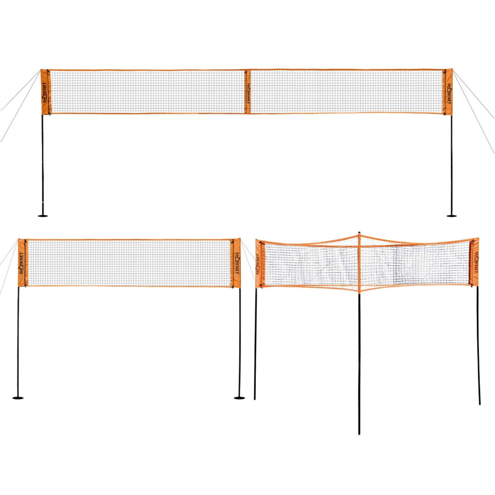 Dreiecknetz für Volleyball/Badminton - multifunktional - Sharknet