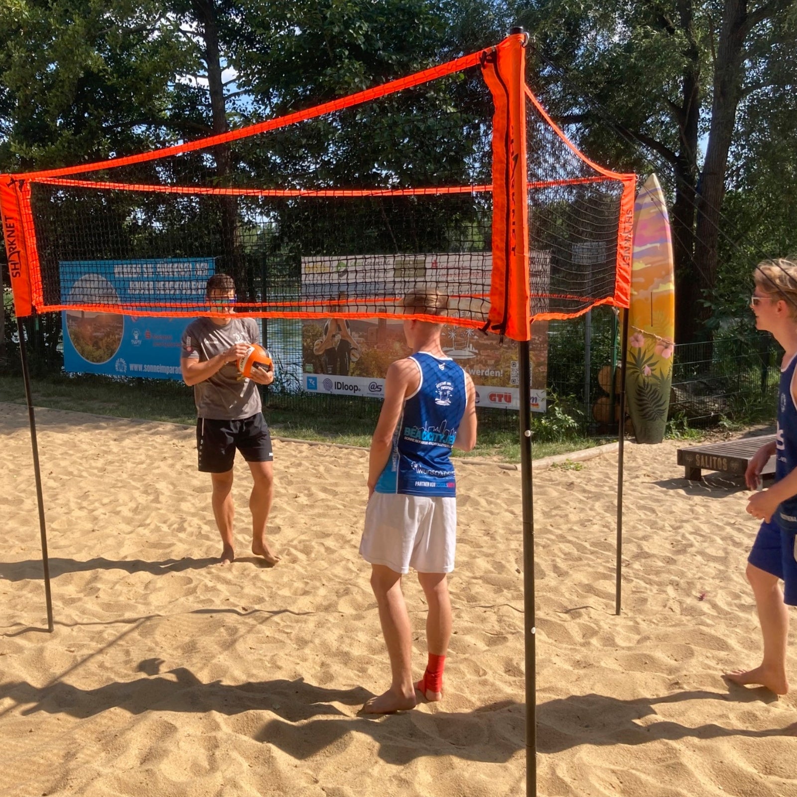Dreiecknetz für Volleyball/Badminton - multifunktional - Sharknet