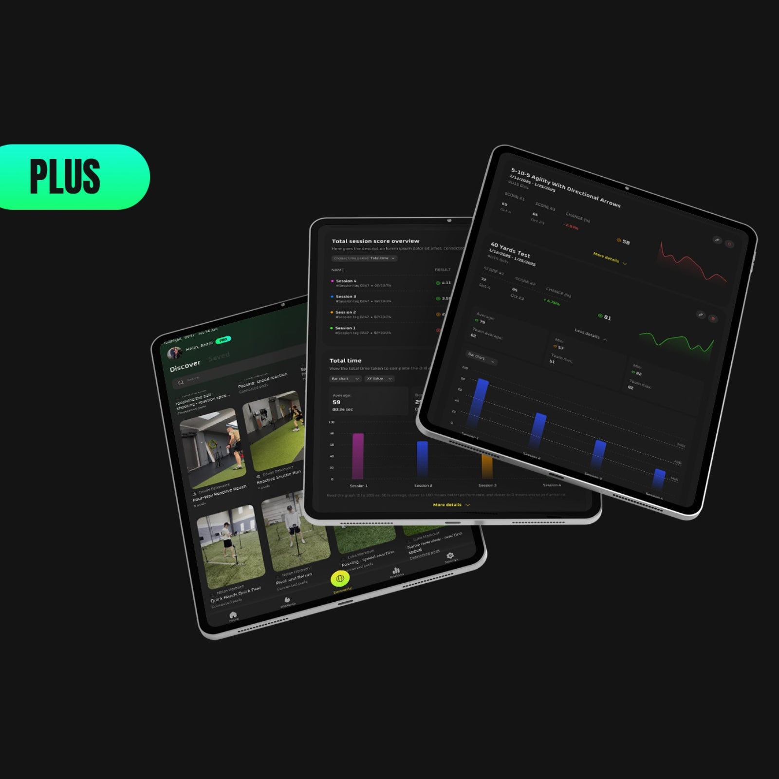 Sportreact Starter Kit – Komplettes reaktives Beweglichkeitssystem – interaktives Sensorsystem für Reaktionszeit und Timing für Mannschaftssportarten, Leichtathletik, Schlägersportarten, Kampfsport und mehr