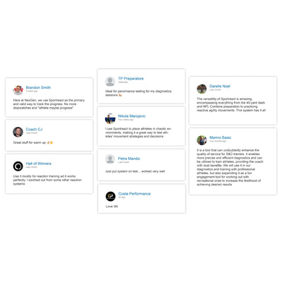 Sportreact Starter Kit – Komplettes reaktives Beweglichkeitssystem – interaktives Sensorsystem für Reaktionszeit und Timing für Mannschaftssportarten, Leichtathletik, Schlägersportarten, Kampfsport und mehr