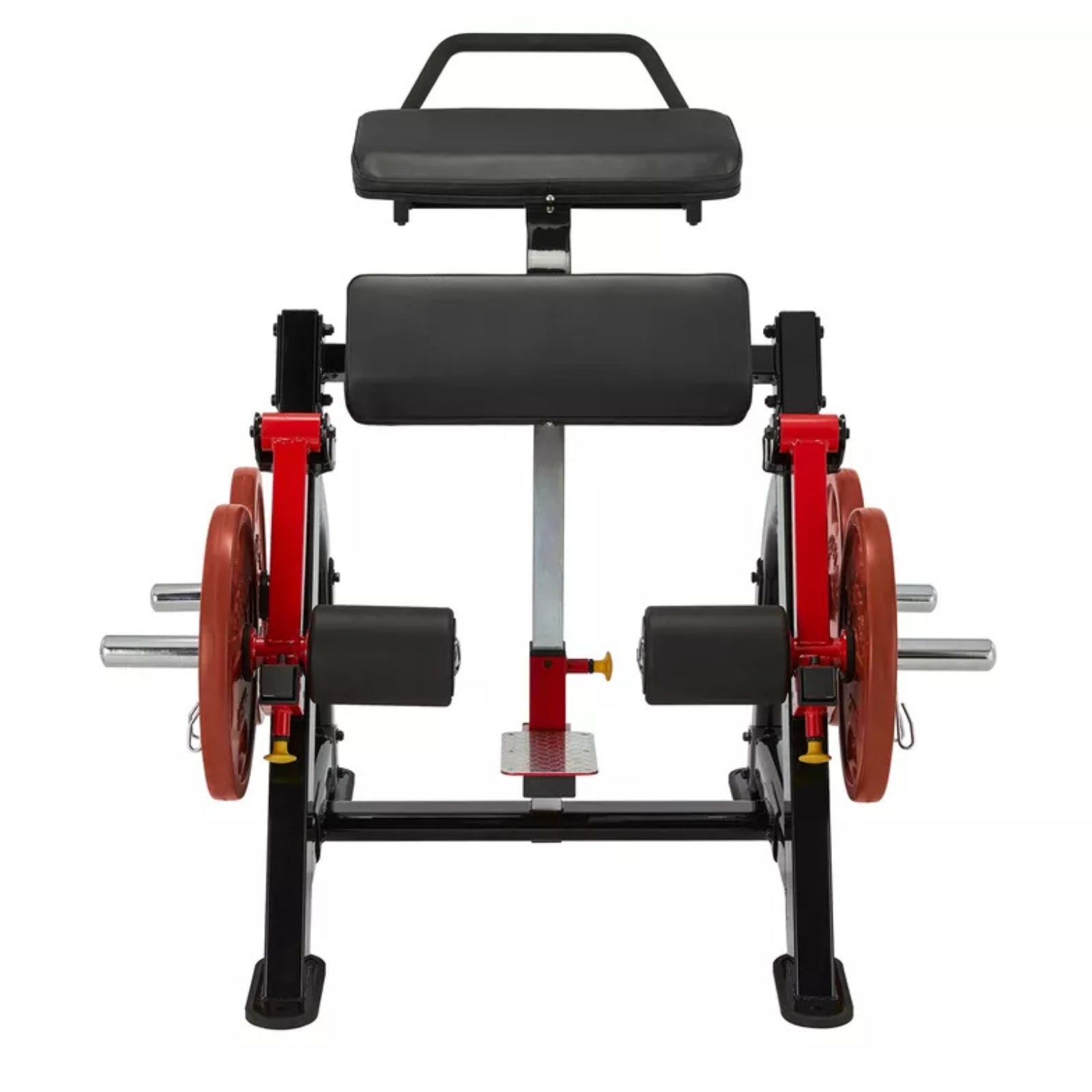 Beincurl-Maschine im Stehen – Gewichtsscheiben – Steelflex PLSLC-BR