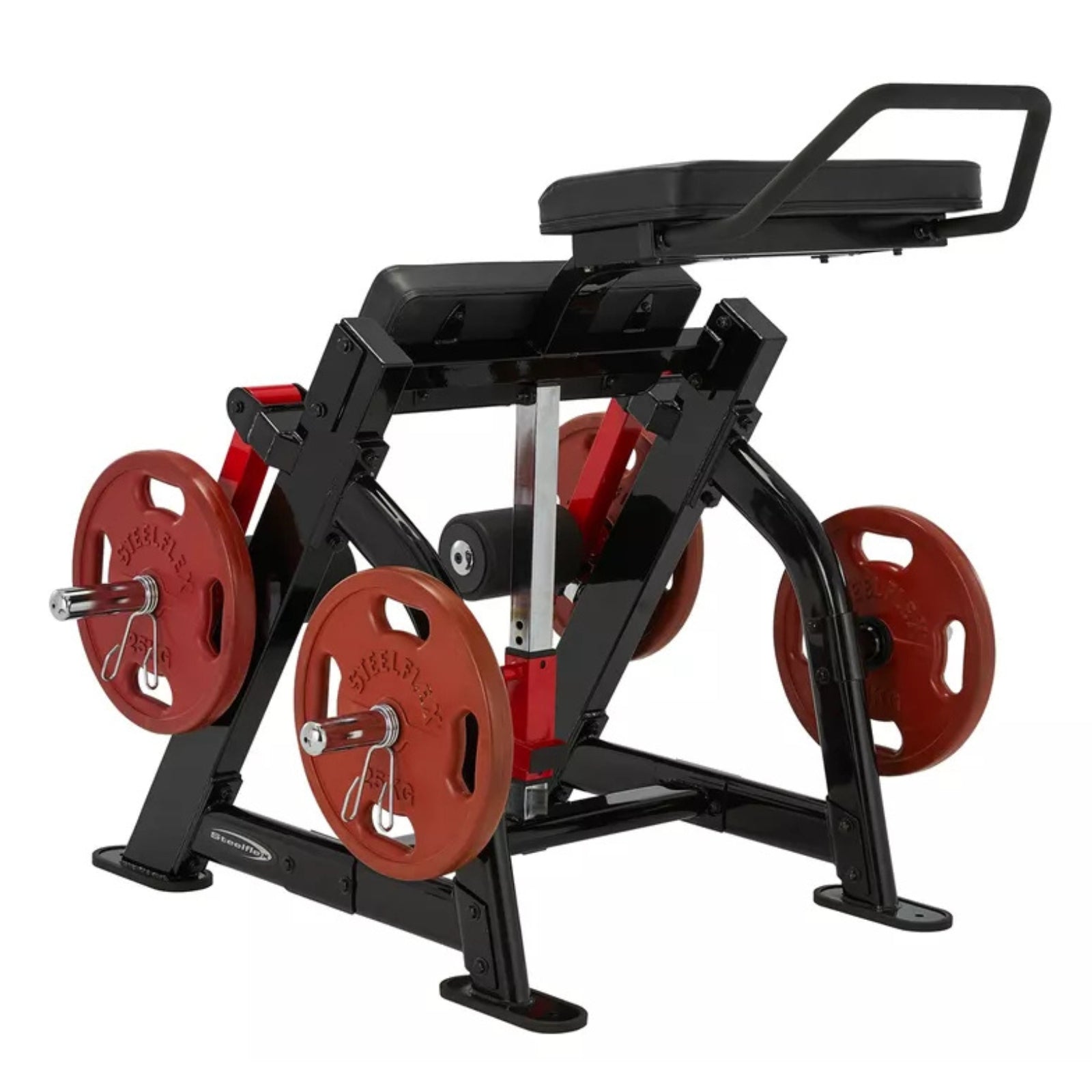 Beincurl-Maschine im Stehen – Gewichtsscheiben – Steelflex PLSLC-BR