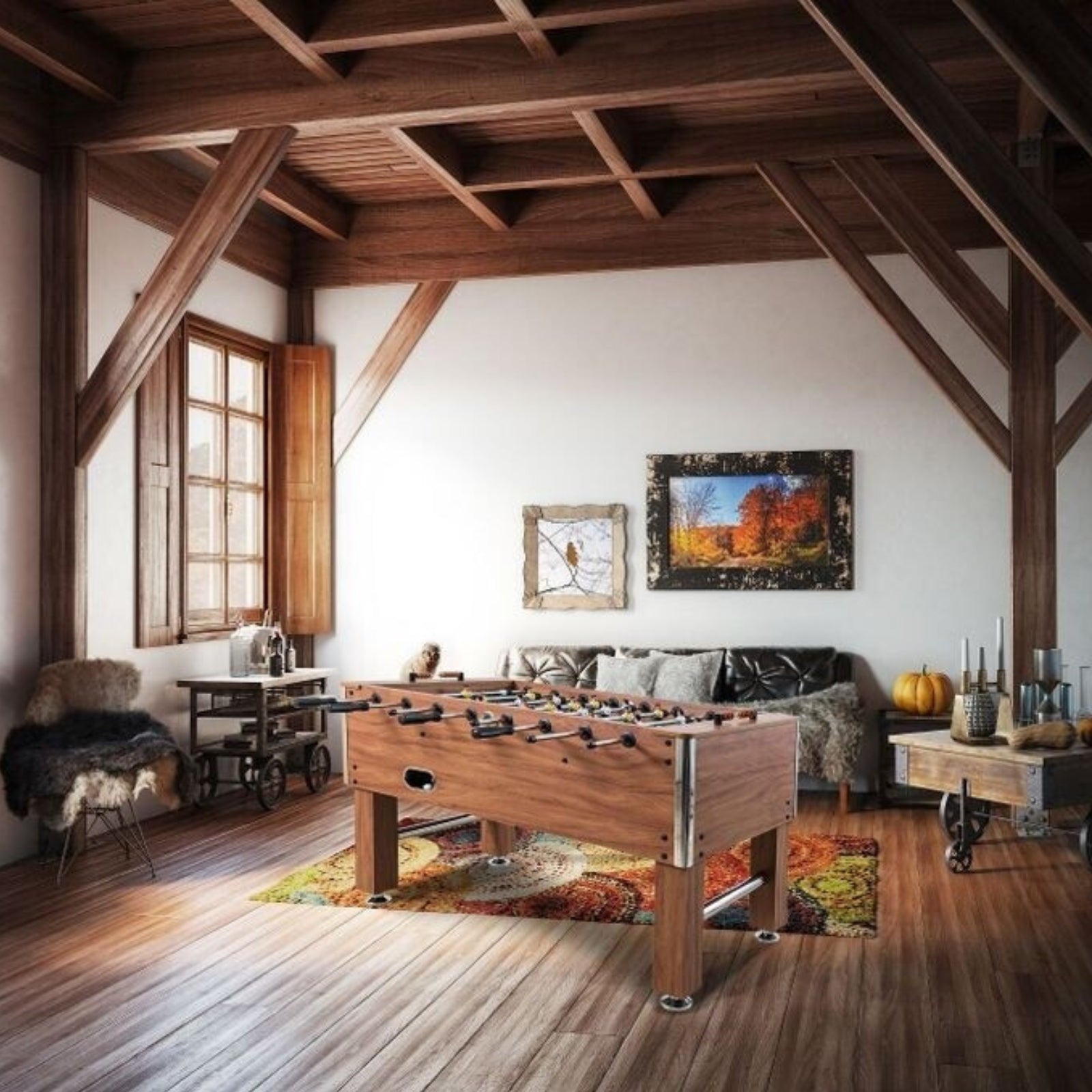 Tafelvoetbaltafel - Bandito Profi Soccer Deluxe Bruin