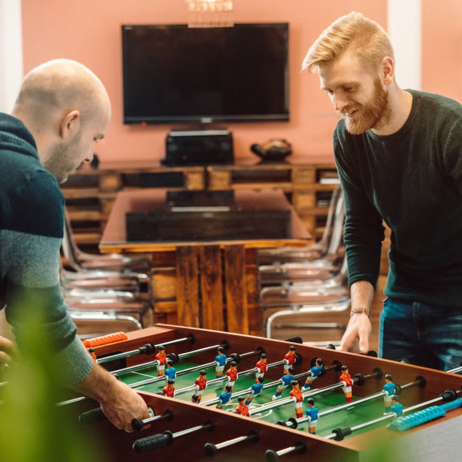 Tafelvoetbaltafel - Bandito Winever - 130 x 61 x 84 cm