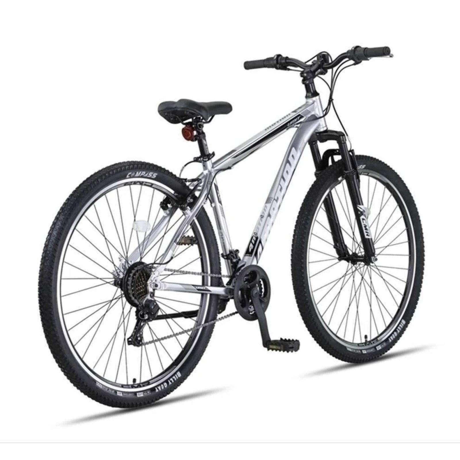 Umit 4 Motion Mountainbike Chrom/Schwarz - 27,5-Zoll-Räder / Unisex 21V V-Bremsen