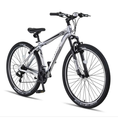 Umit 4 Motion Mountainbike Chrom/Schwarz - 27,5-Zoll-Räder / Unisex 21V V-Bremsen
