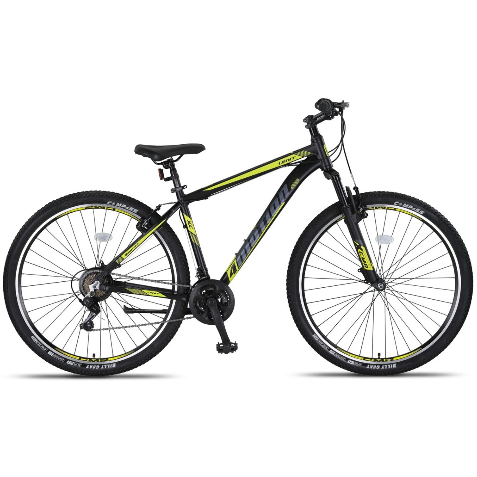 Umit 4 Motion Mountainbike Chrom/Schwarz - 27,5-Zoll-Räder / Unisex 21V V-Bremsen