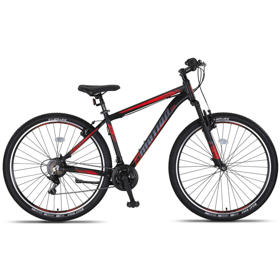 Umit 4 Motion Mountainbike Schwarz/Rot - 27,5-Zoll-Räder / Unisex 21V V-Bremsen 