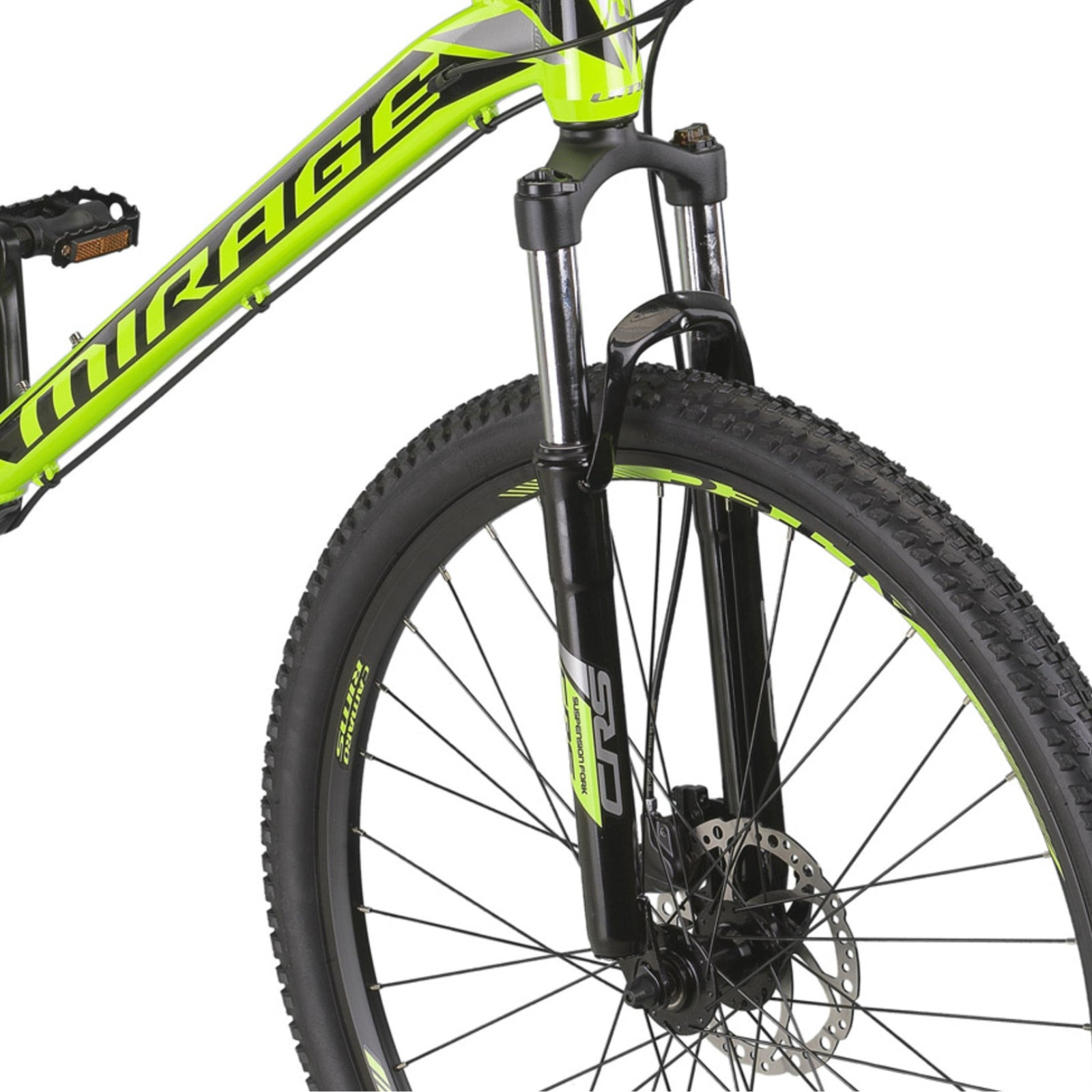 Umit Mirage Mountainbike Limette/Schwarz - 29-Zoll-Räder / Unisex 21V V-Bremsen