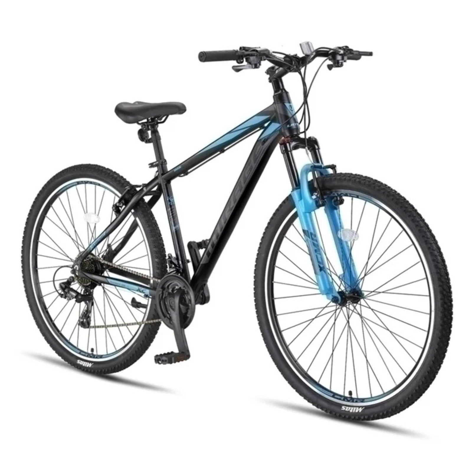 Umit Mirage Mountainbike Schwarz/Blau - 27,5-Zoll-Räder / Unisex 21V V-Bremsen