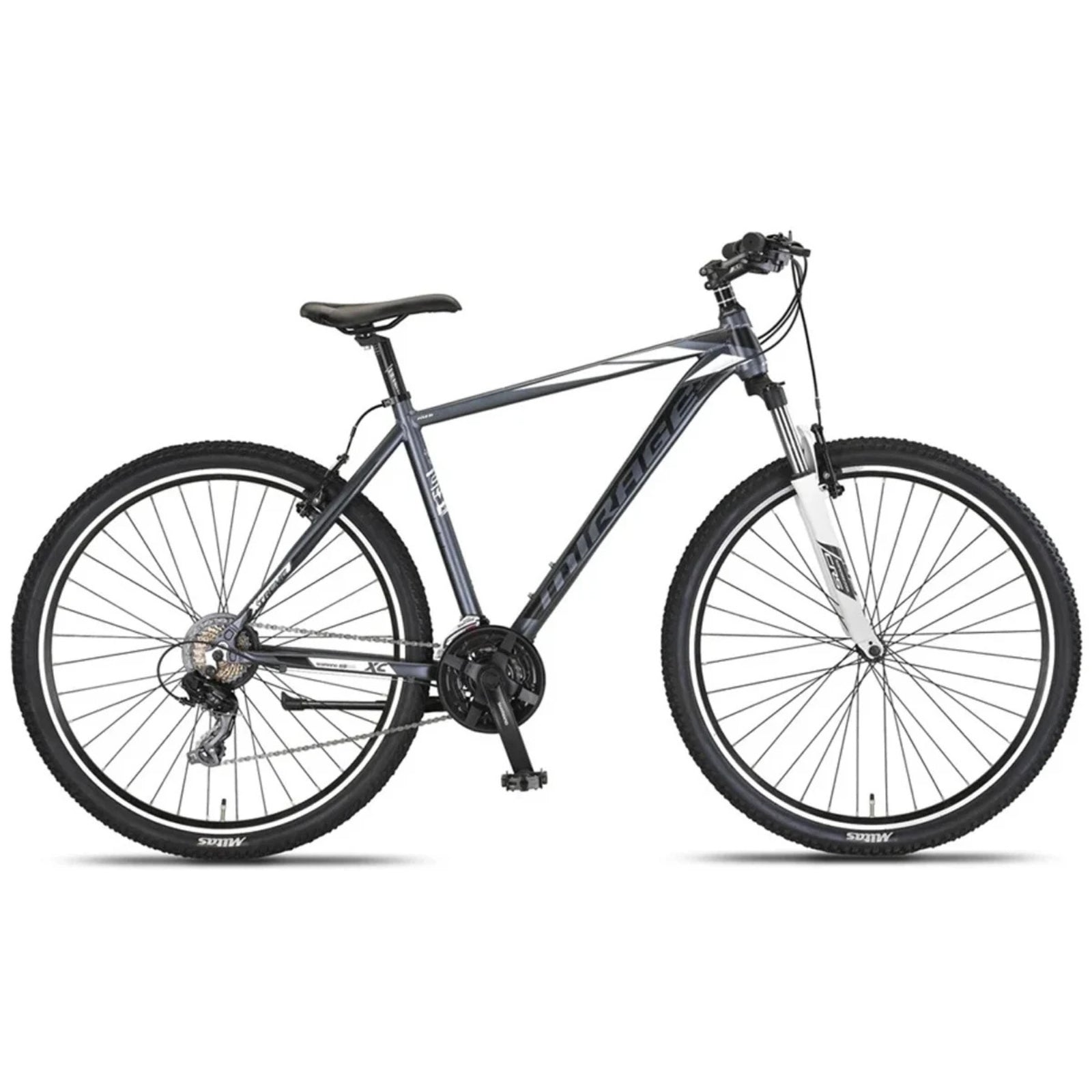 Umit Mirage Mountainbike Weiß/Anthrazit - 27,5-Zoll-Räder / Unisex 21-Gang-V-Bremsen