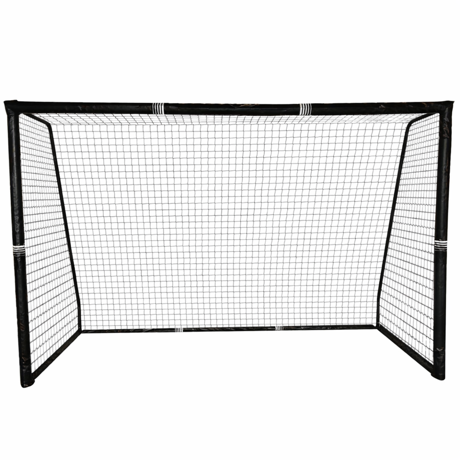 Voetbaldoel voor kinderen - Metalen frame met veiligheidscover - 180 × 120 × 60 cm - incl. net