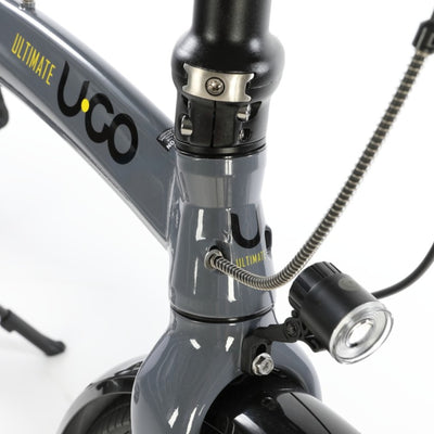 Vouwfiets - U GO Ultimate a2 20" - Cool Grey - 2-speed versnellingen - V brakes