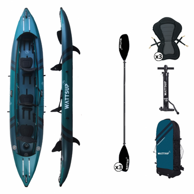 WattSUP COD 3P - 3 personen - Opblaasbare kajak met accessoires