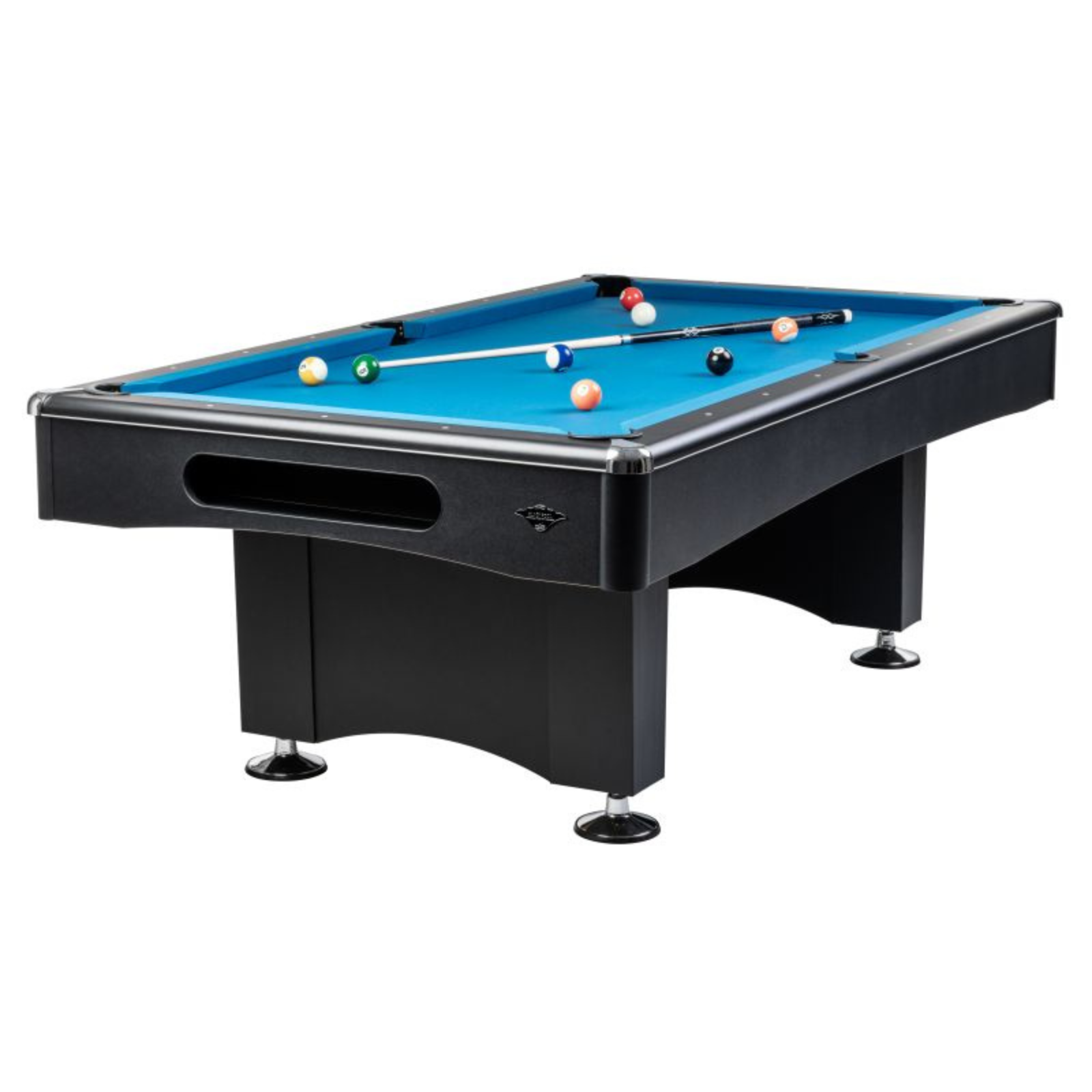 Zwarte pooltafel - Winsport Black Pool 8FT - 256 x 144 cm