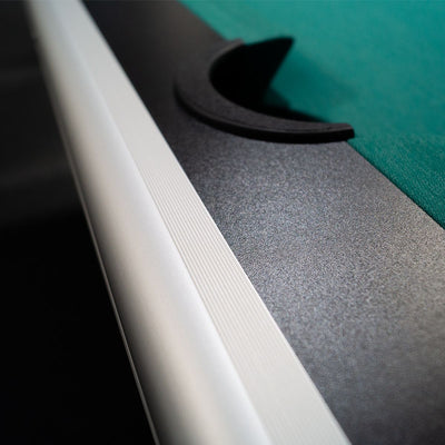 Zwarte professionele pooltafel met €1 muntinworp - Winsport Orlando 8FT - 254 x 142cm