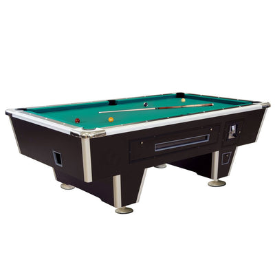 Zwarte professionele pooltafel - Winsport Orlando 8FT - 254 x 142cm