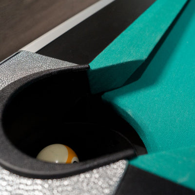 Zwarte professionele pooltafel - Winsport Orlando 8FT - 254 x 142cm