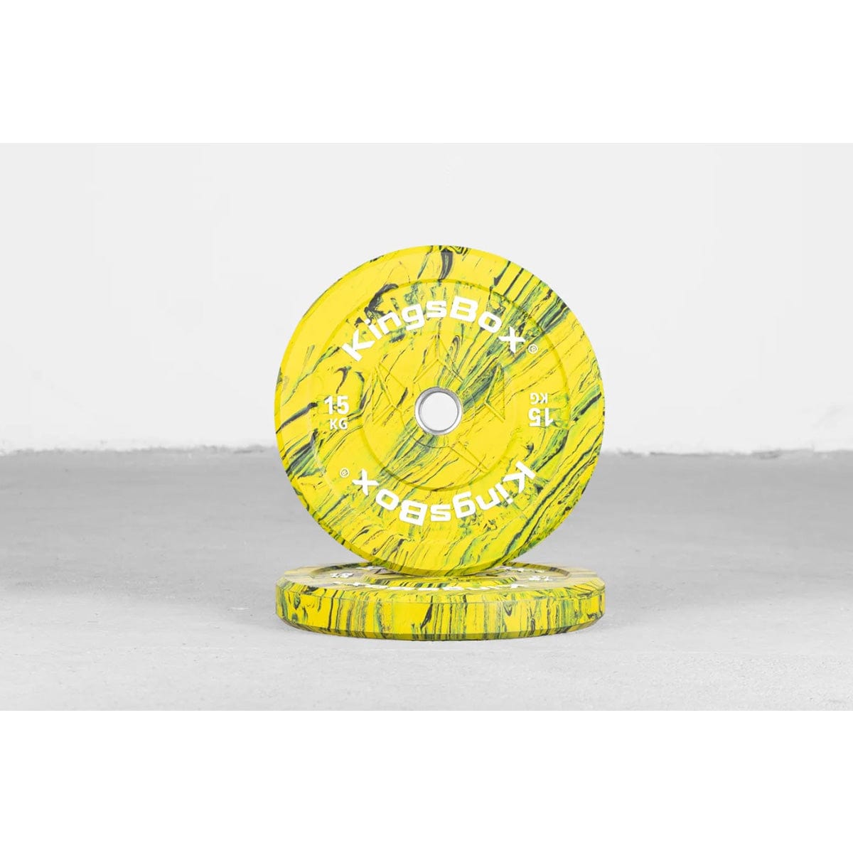 KingsBox Royal Color Flow Bumper Plates - 5 KG / 10 KG / 15 KG / 20 KG / 25 KG Bumper plates 2 x 15 kg