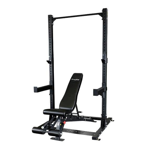 Half Rack met verstelbare fitness bench - Body-Solid SPR500P2 Pakket Half rack